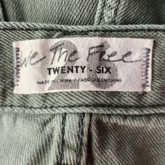 Free People We The Free Womens 26 Shorts Loving Good Vibrations Cut Off Jean - Picture 3 of 10